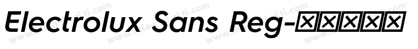 Electrolux Sans Reg字体转换